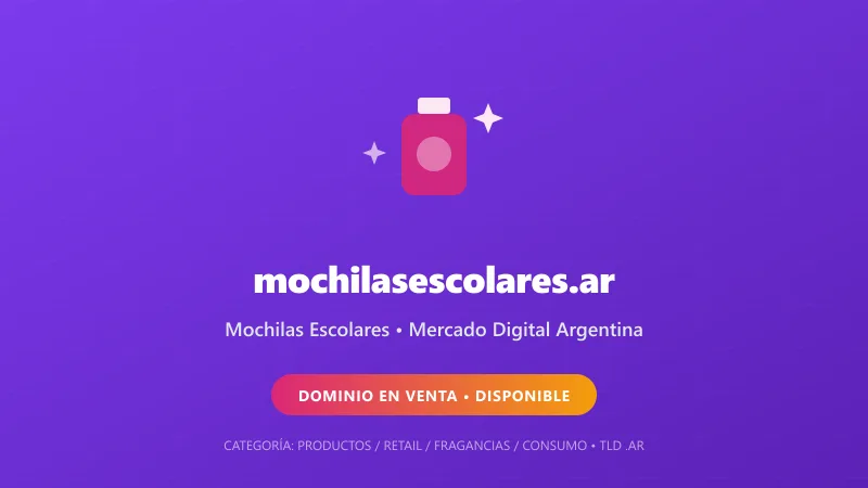 Identidad gráfica y activo digital para Mochilas Escolares en Argentina
